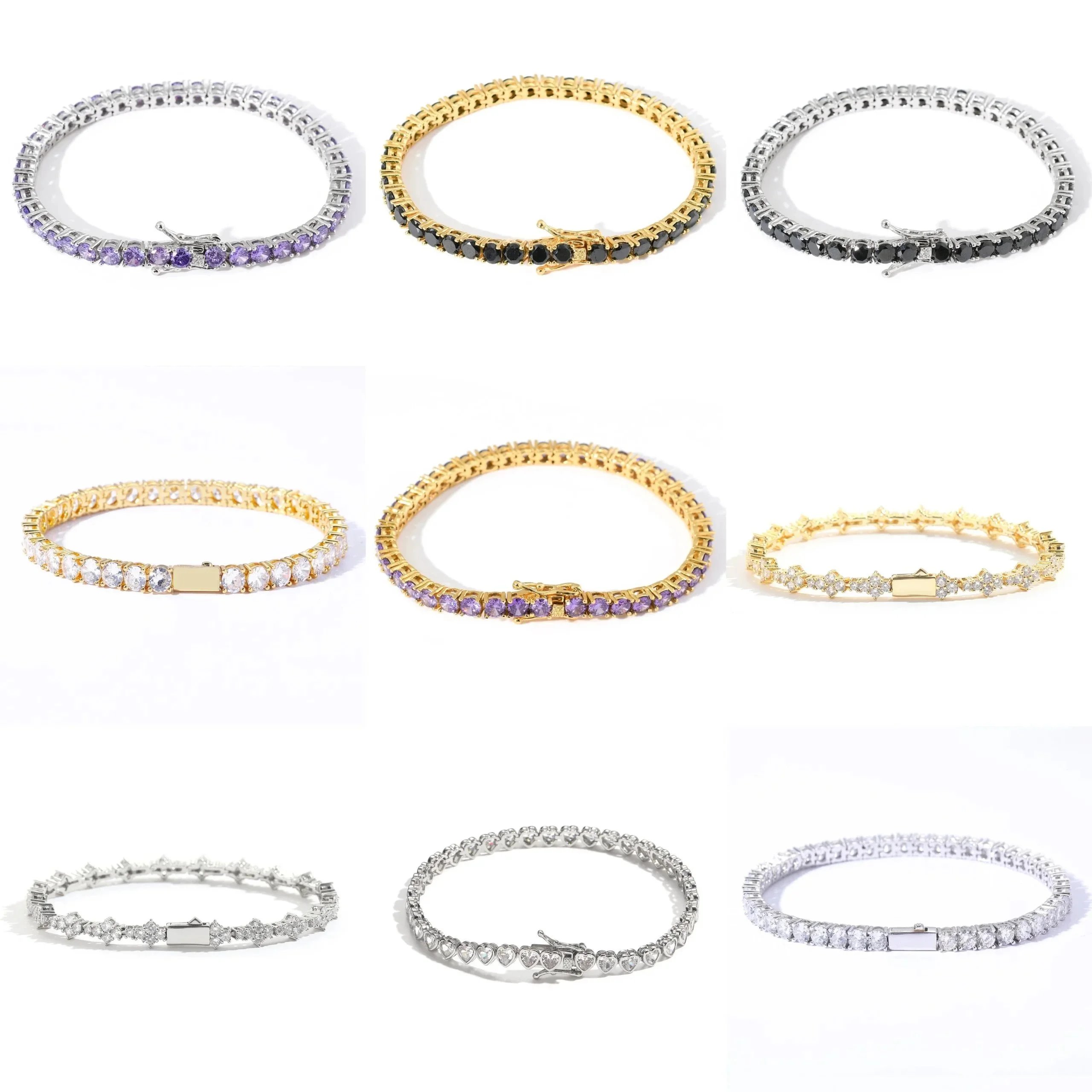 Silver and Gold Tennis Bracelets