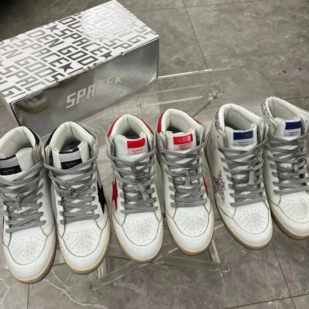 Golden Goose White High Top Sneakers