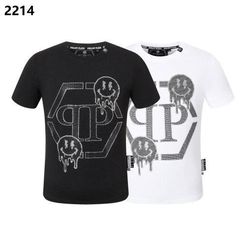 Philipp Plein Black and White Short Sleeve T-Shirt