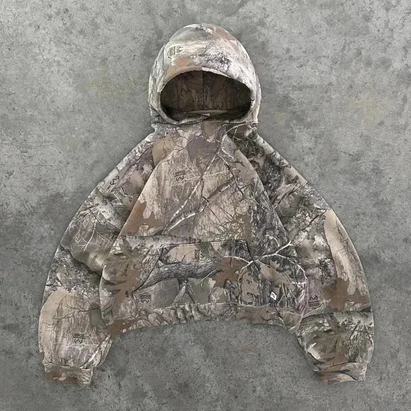 Camo Hooded Sweatshirt