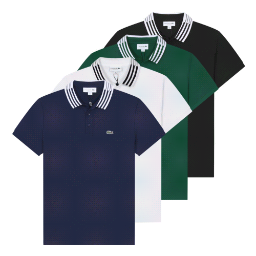 Lacoste Navy Short Sleeve Polo