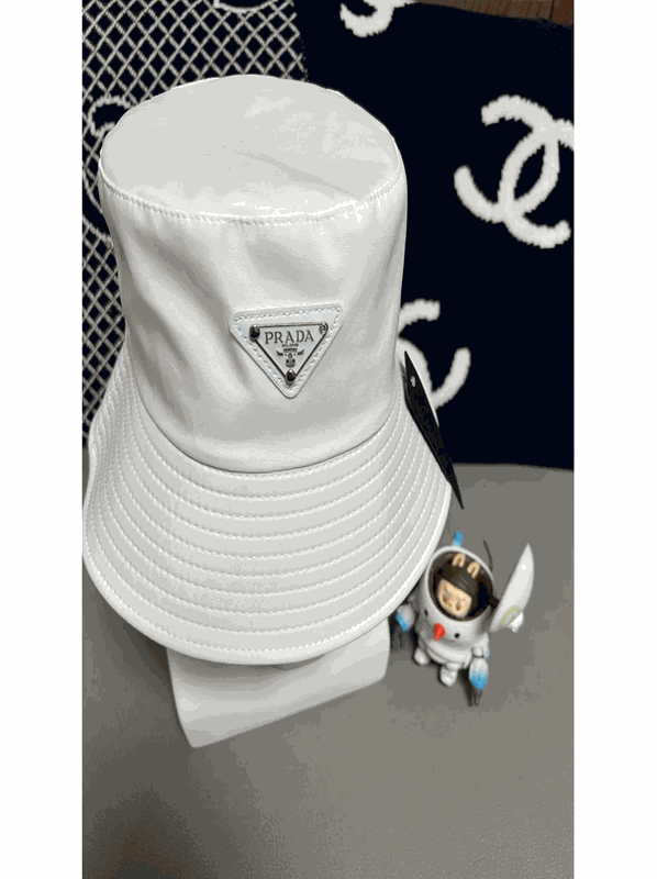 Prada White Bucket Hat