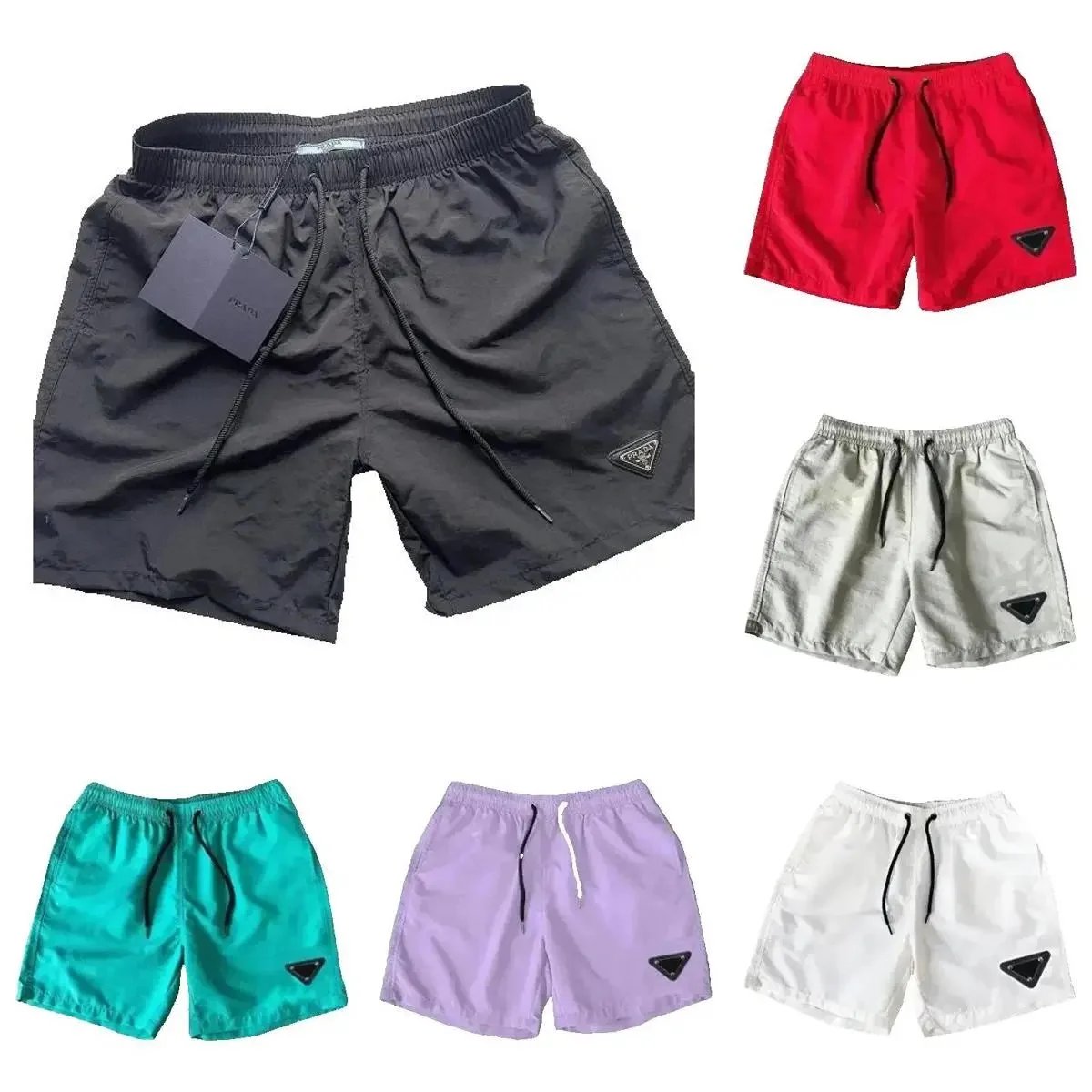 Prada Black Elastic Waist Shorts