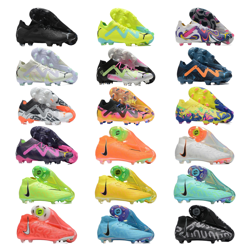 Nike Football Cleats in Various Colors and Styles