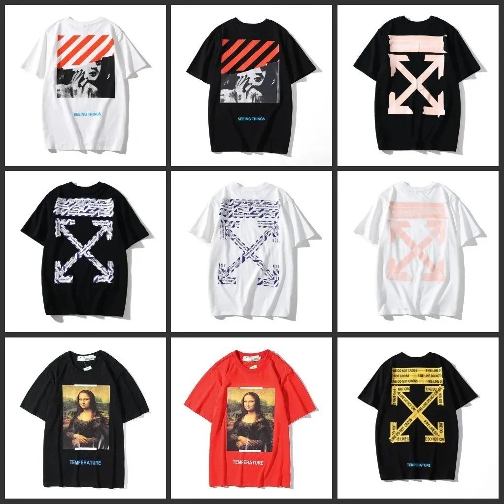 Off-White Black and White Graphic T-Shirt Collection