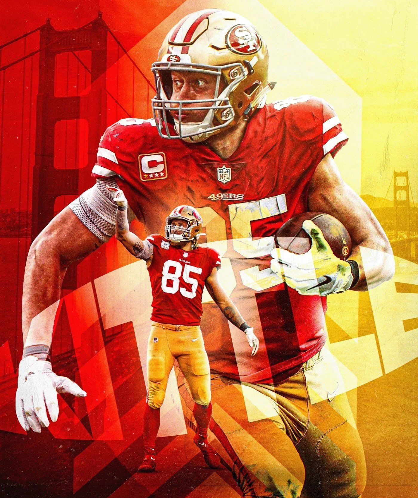 San Francisco 49ers Red Football Jersey
