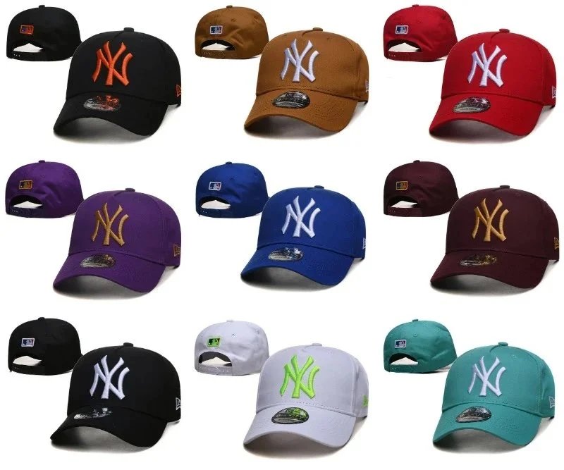 New Era NY Logo Baseball Caps in Various Colors