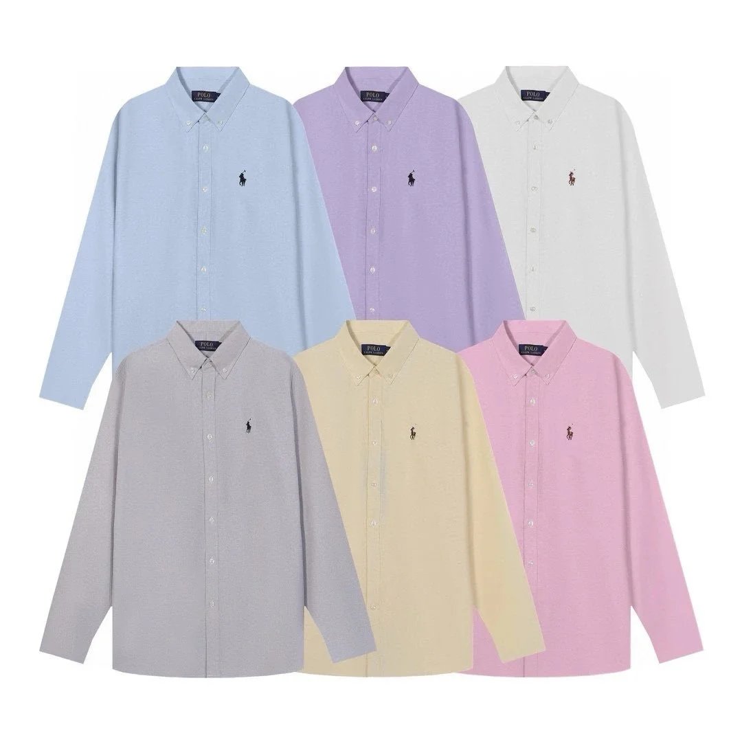 Ralph Lauren Pastel Long Sleeve Shirts