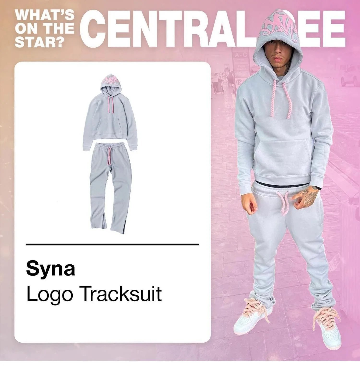 Syna Grey Logo Tracksuit