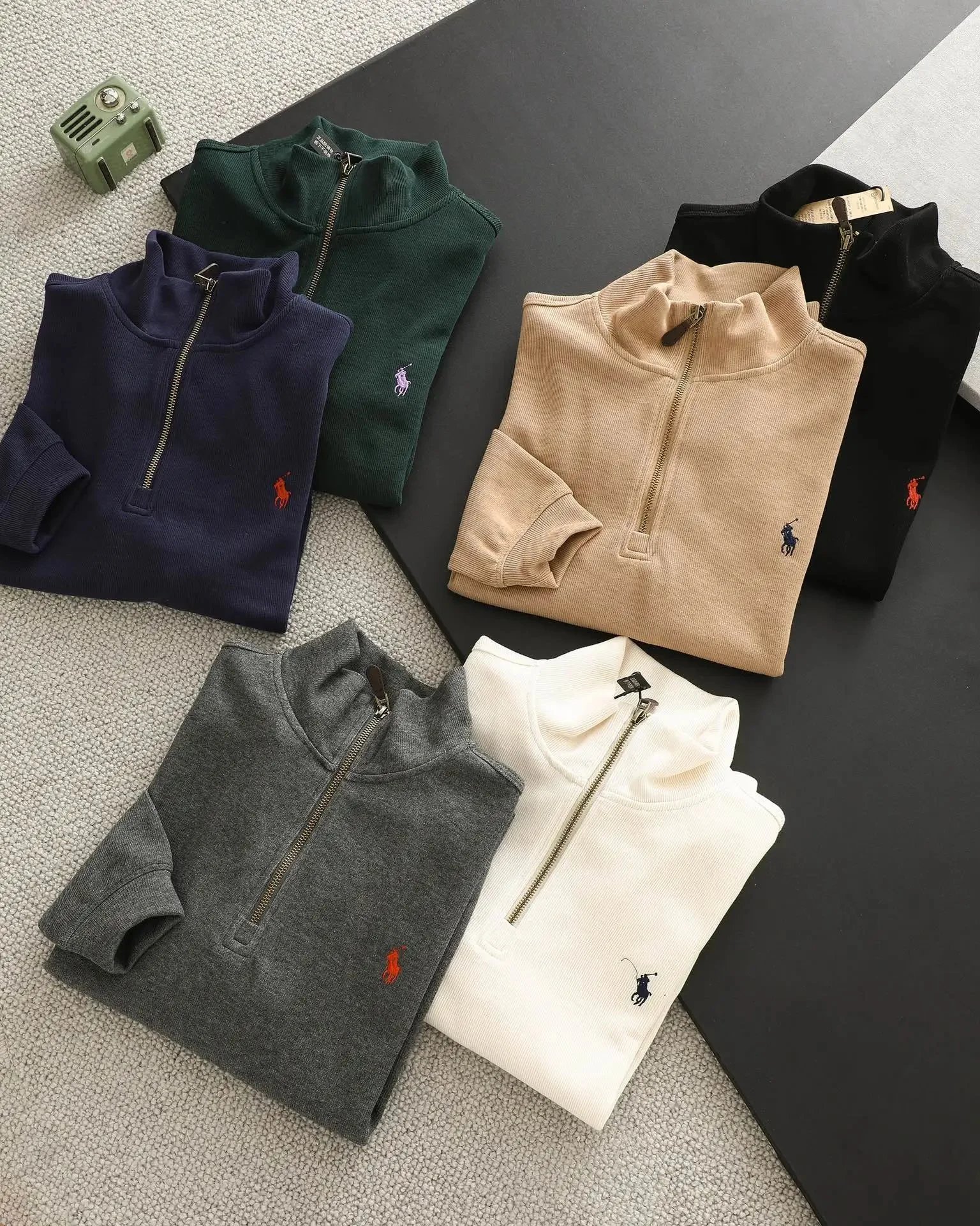 Ralph Lauren Colorblock Half-Zip Sweaters