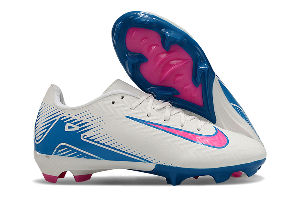 Nike White Blue Pink Football Cleats