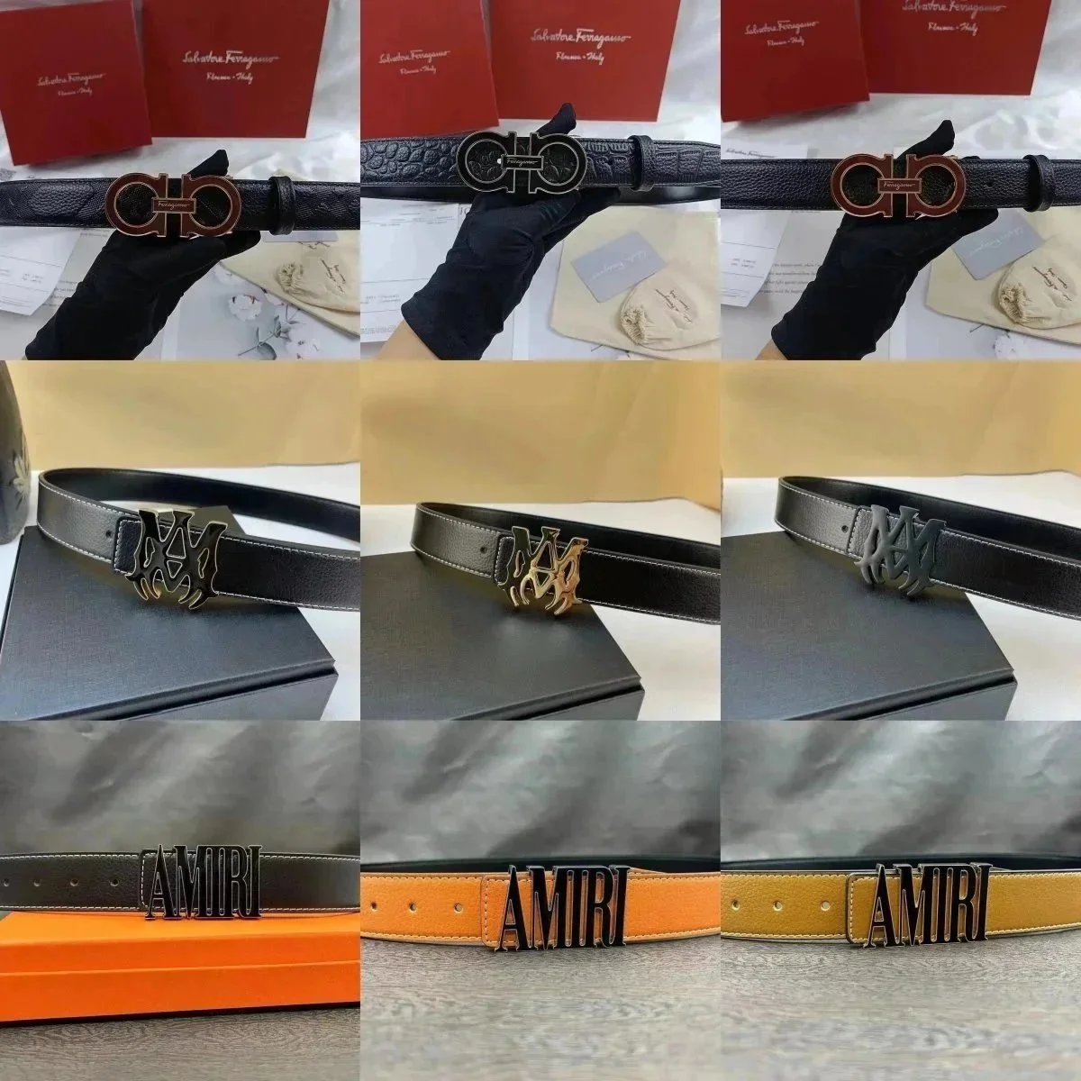 LJR batch Premium H Buckle Leather Belt