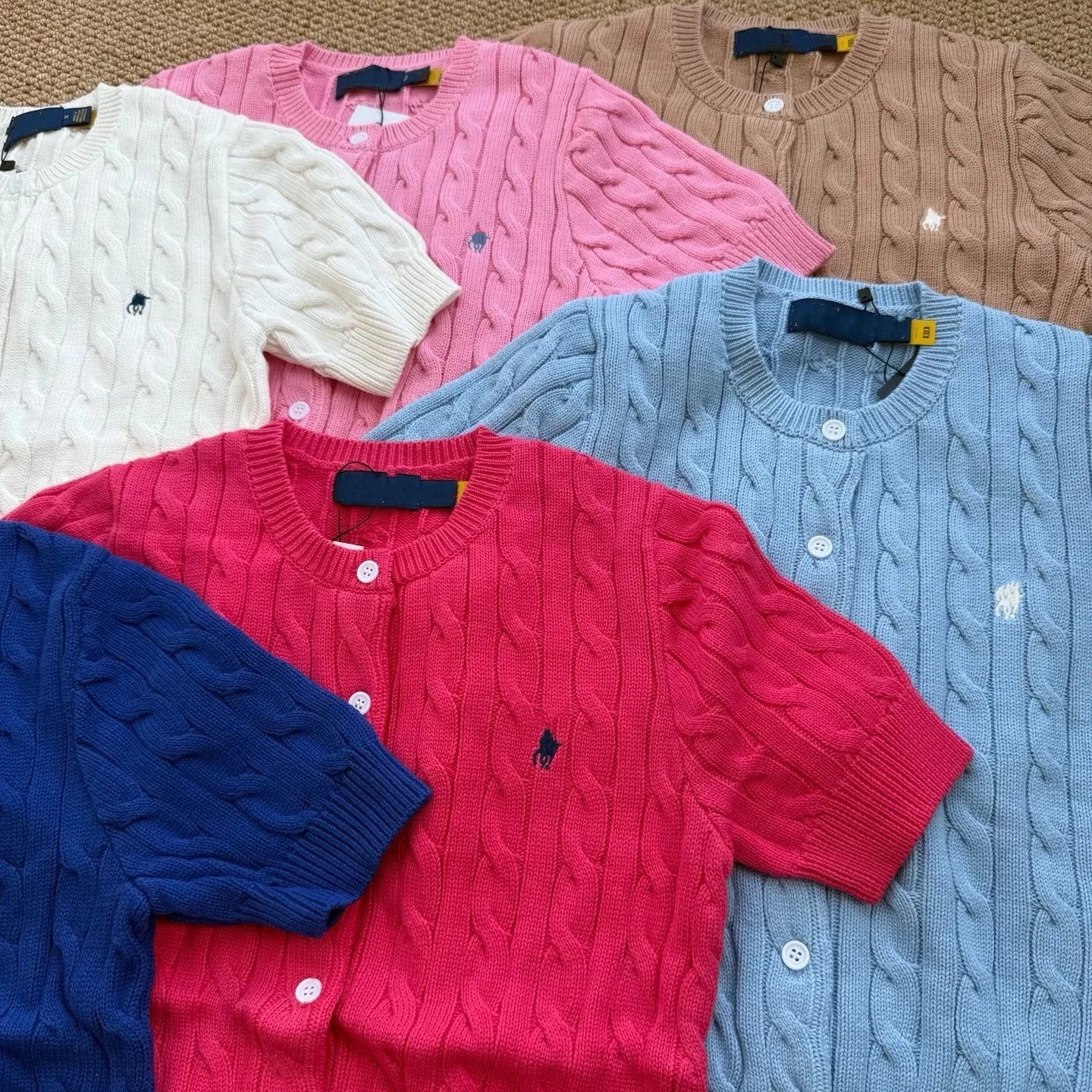 Ralph Lauren Cable Knit Cardigan Sweater