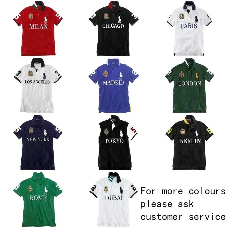 Ralph Lauren Polo Shirts in Various City Names and Colors