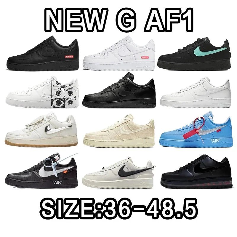 Nike Air Force 1 Low Sneakers in Various Colors