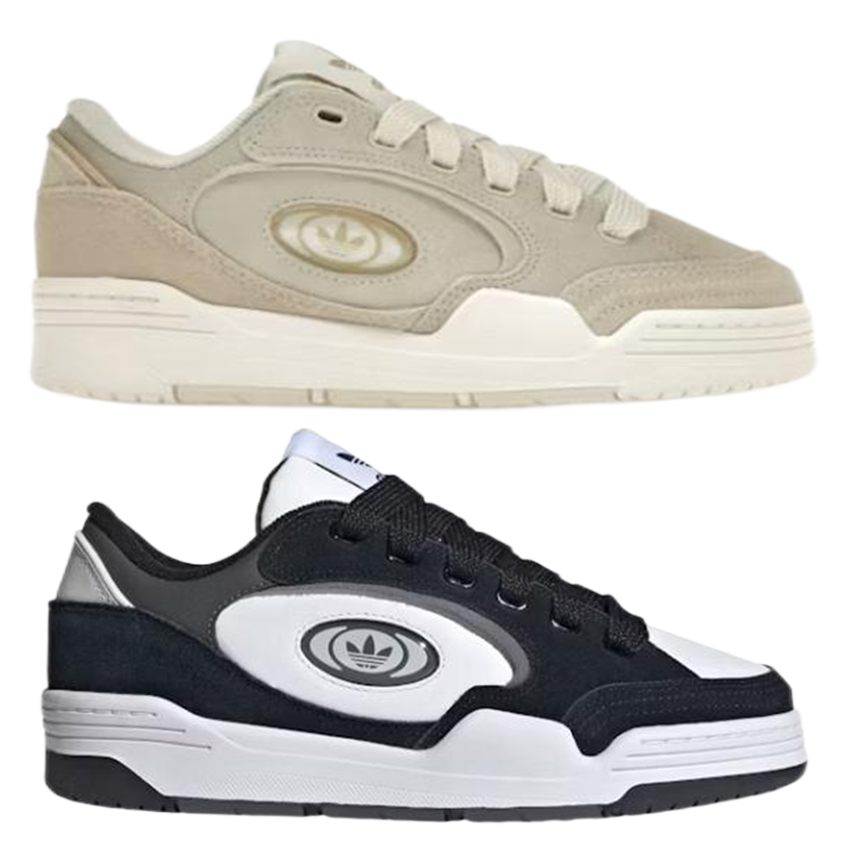 Adidas Low Top Sneakers in Beige and Black/White