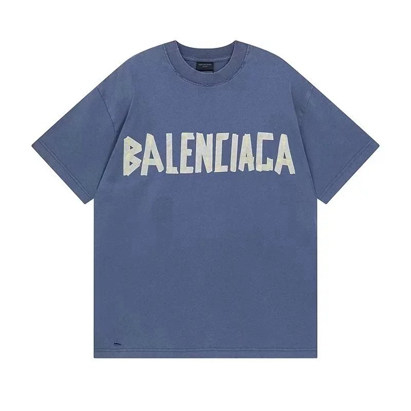 Balenciaga Blue Short Sleeve T-Shirt