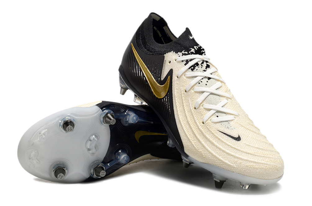 Nike Black and Gold Football Cleats
