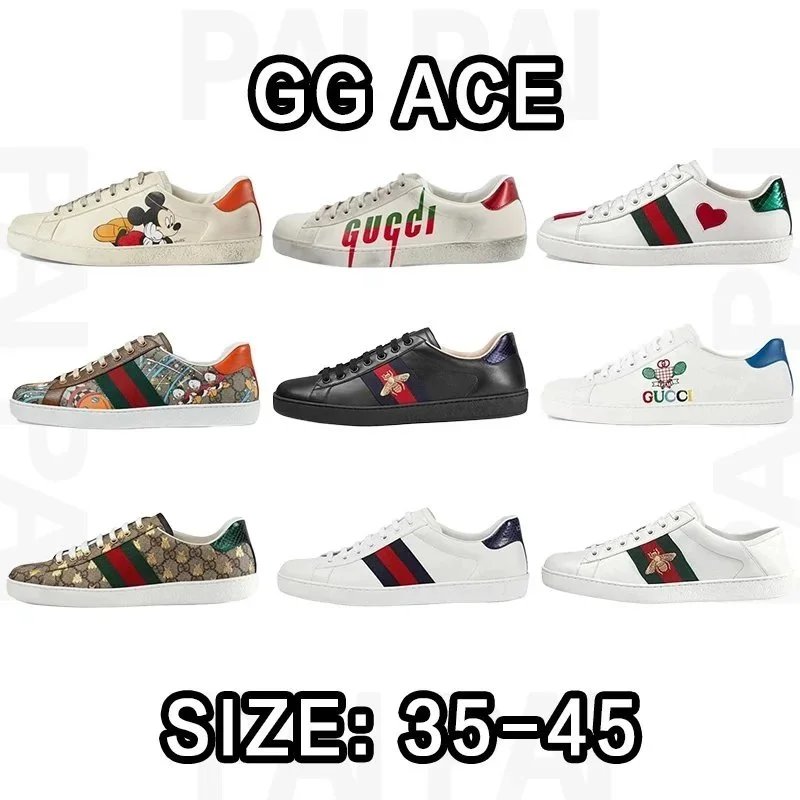 Gucci GG Ace Sneakers in Various Colors and Styles