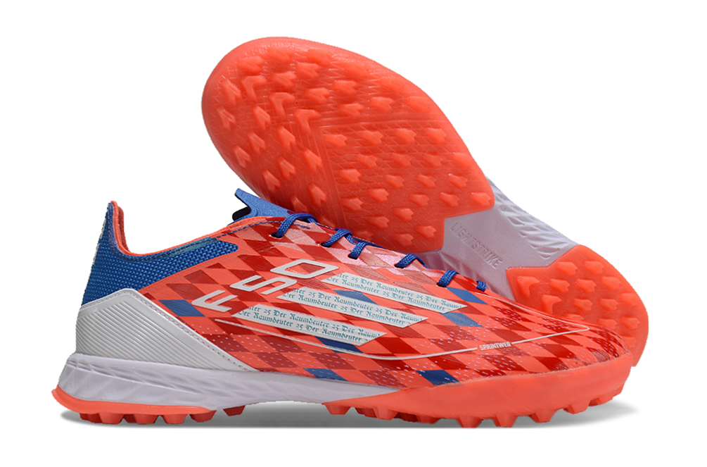 Unifor Orange and Blue Turf Soccer Shoes