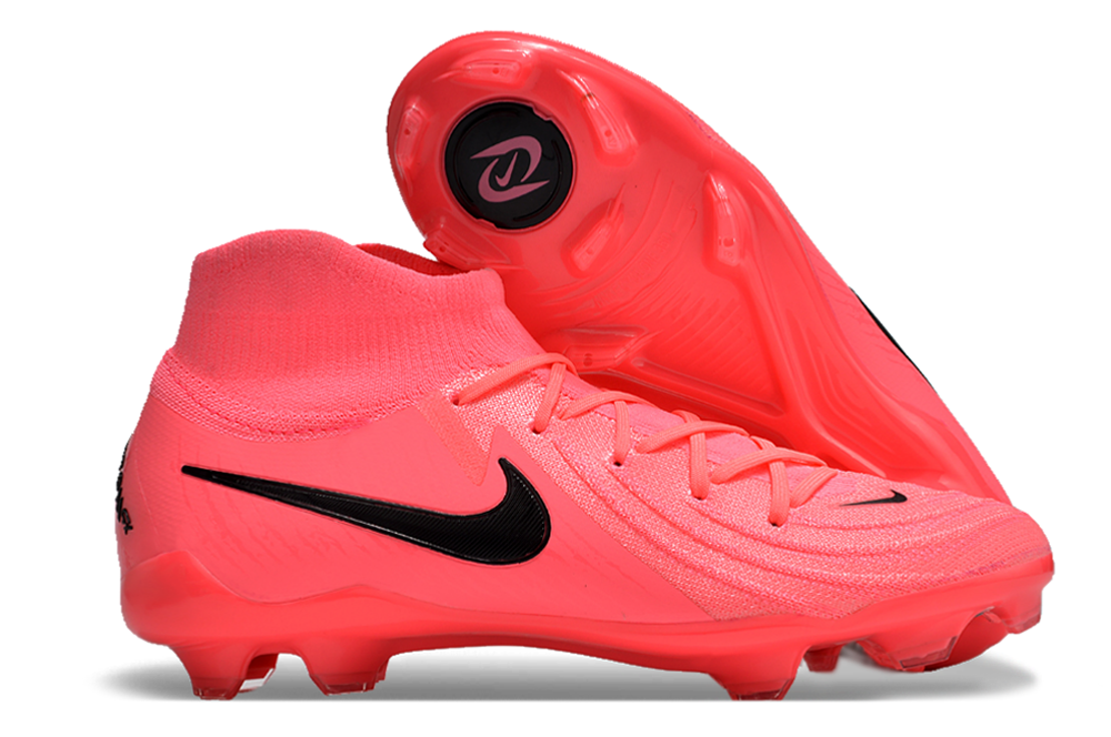 Nike Pink High-Top Soccer Cleats