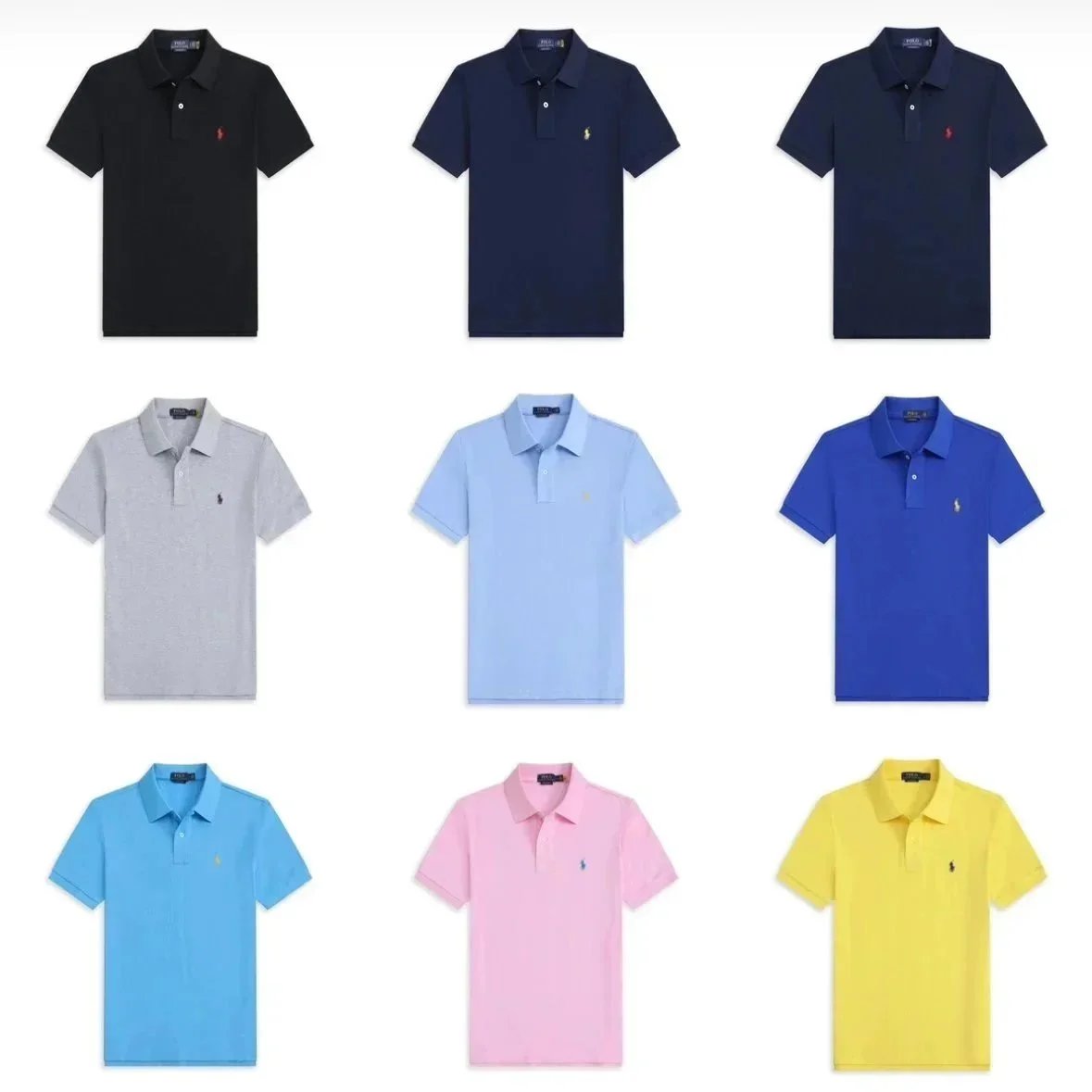 Ralph Lauren Multi Color Short Sleeve Polo Shirts