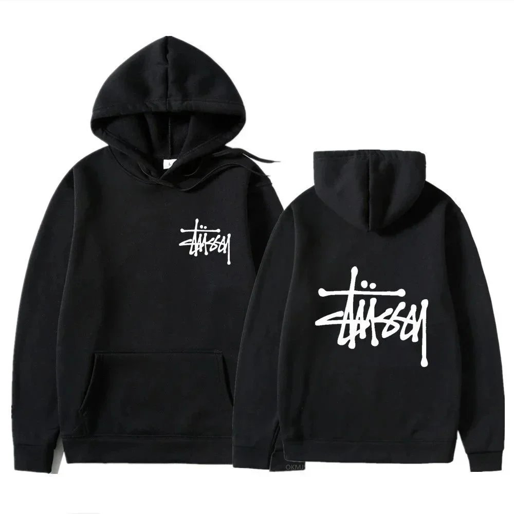 Stussy Black Hoodie Sweatshirt
