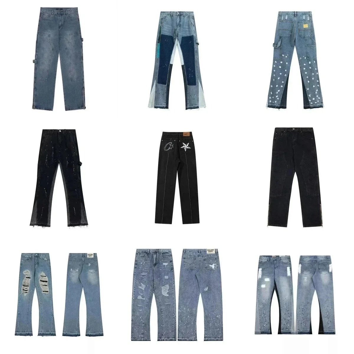 Designer Distressed Denim Jeans