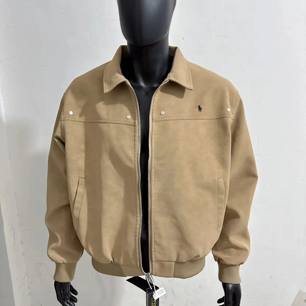 Ralph Lauren Beige Bomber Jacket