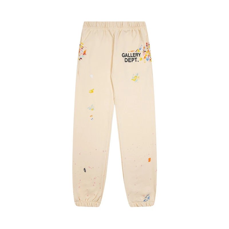 Gallery Dept. Beige Paint Splatter Sweatpants