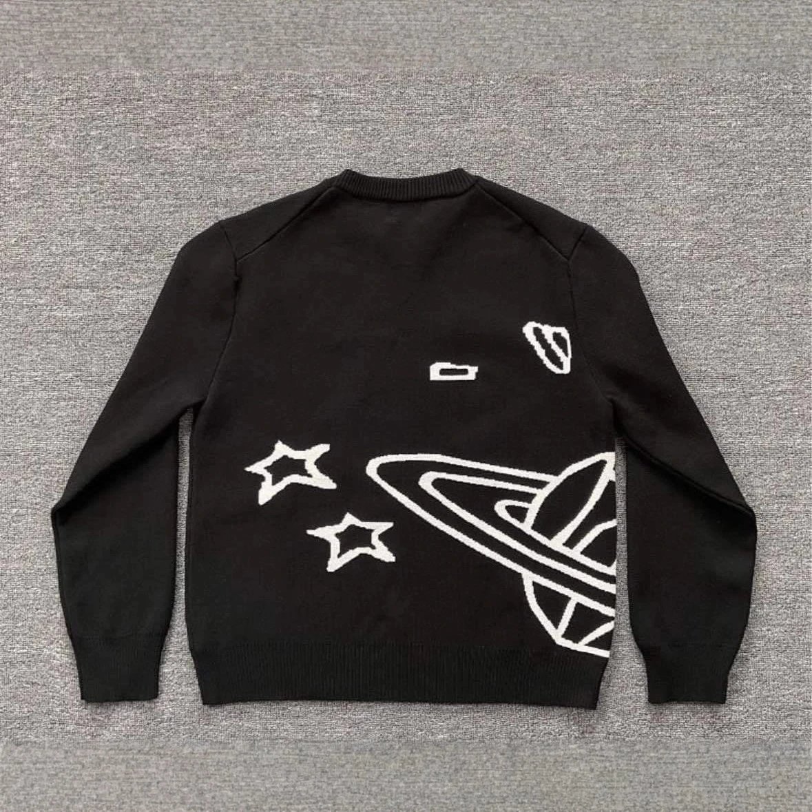 Black Round Neck Kni