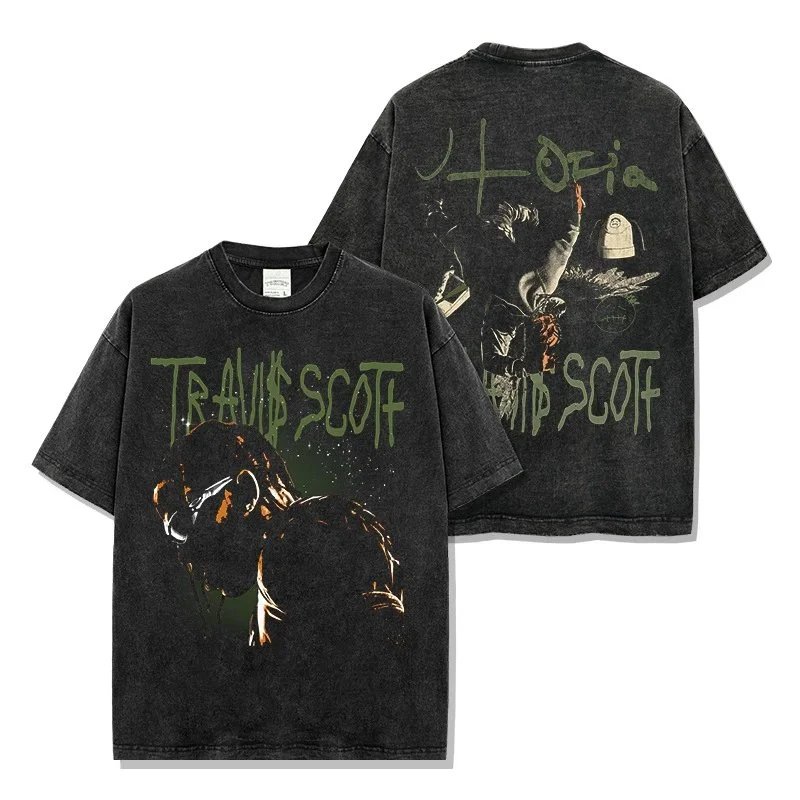 Travis Scott Black Graphic T-Shirt
