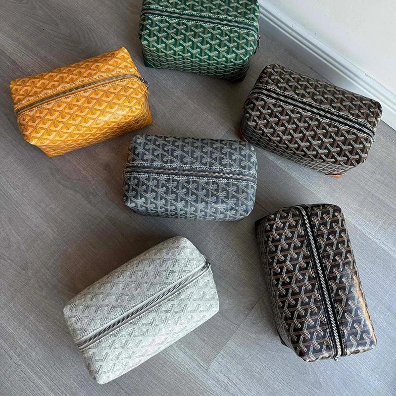 Goyard Patterned Travel Toiletry Bags