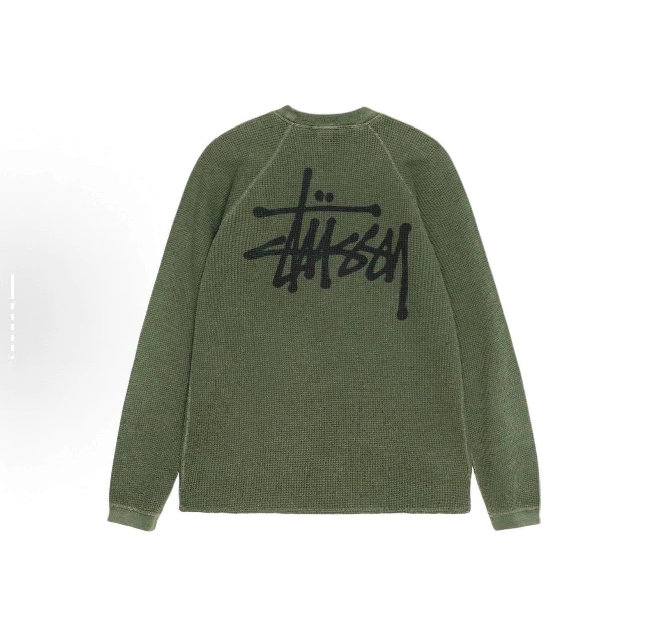 Stussy Green Waffle Knit Sweater