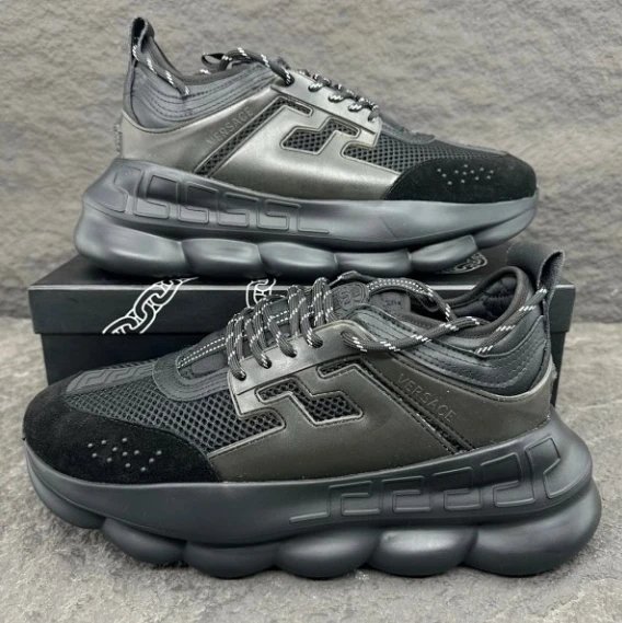 Versace Black Chunky Sneakers