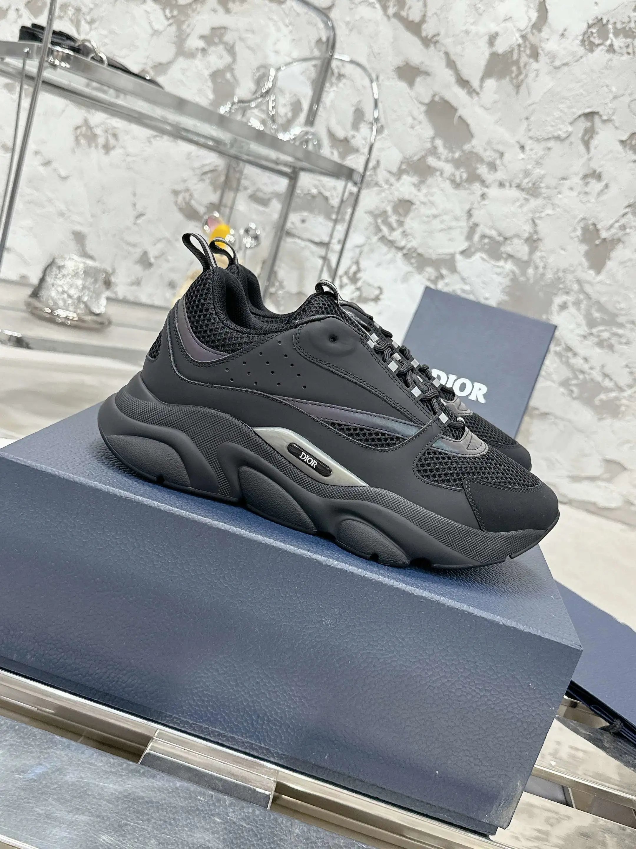 Dior Black Chunky Sneakers