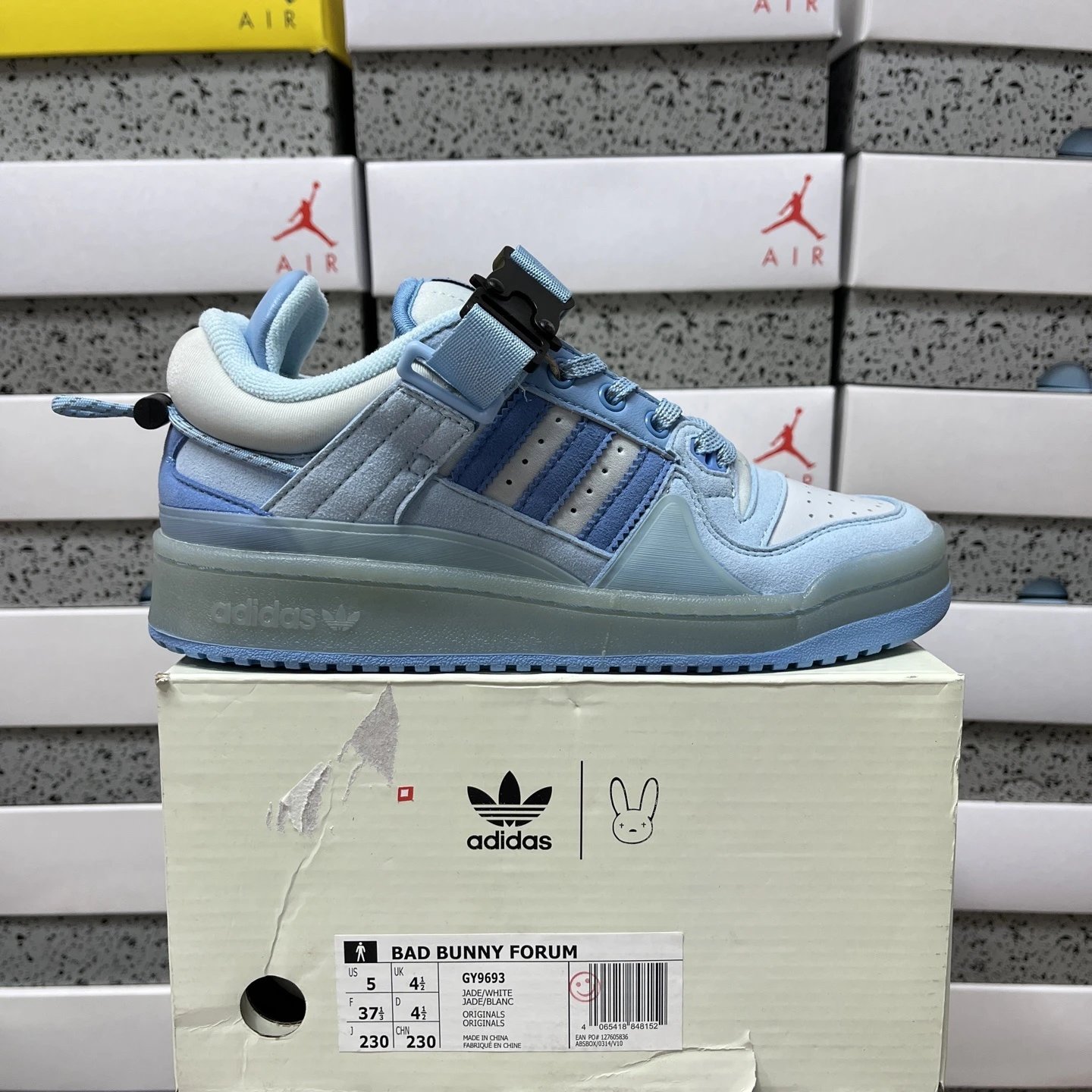 Adidas Bad Bunny Forum Low Sneakers Jade/White