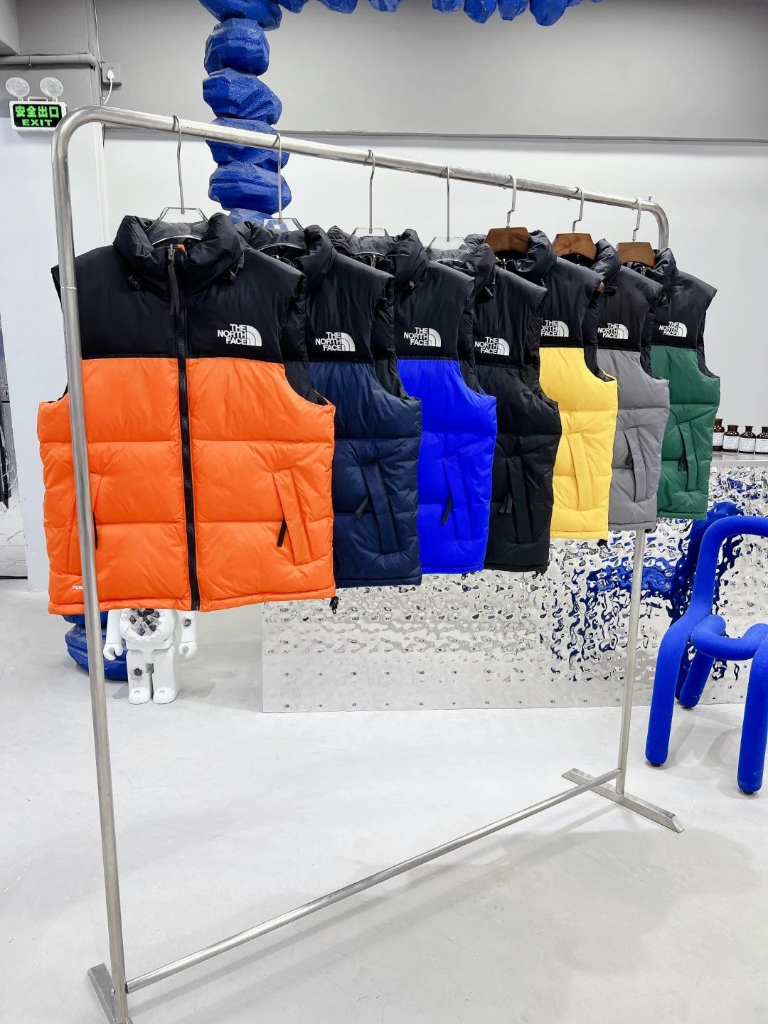 The North Face Colorblock Puffer Vest