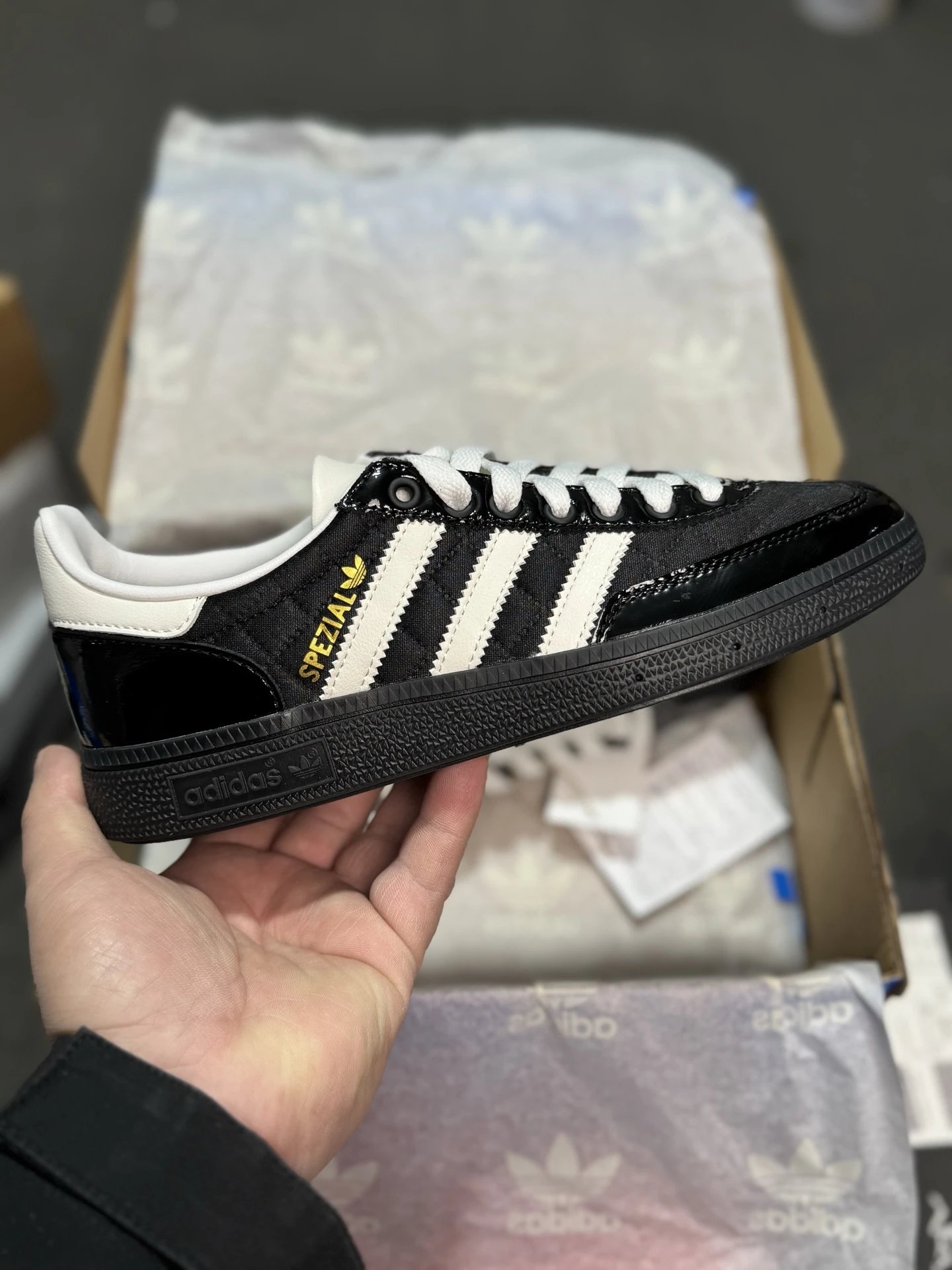 Adidas Black Spezial Sneakers