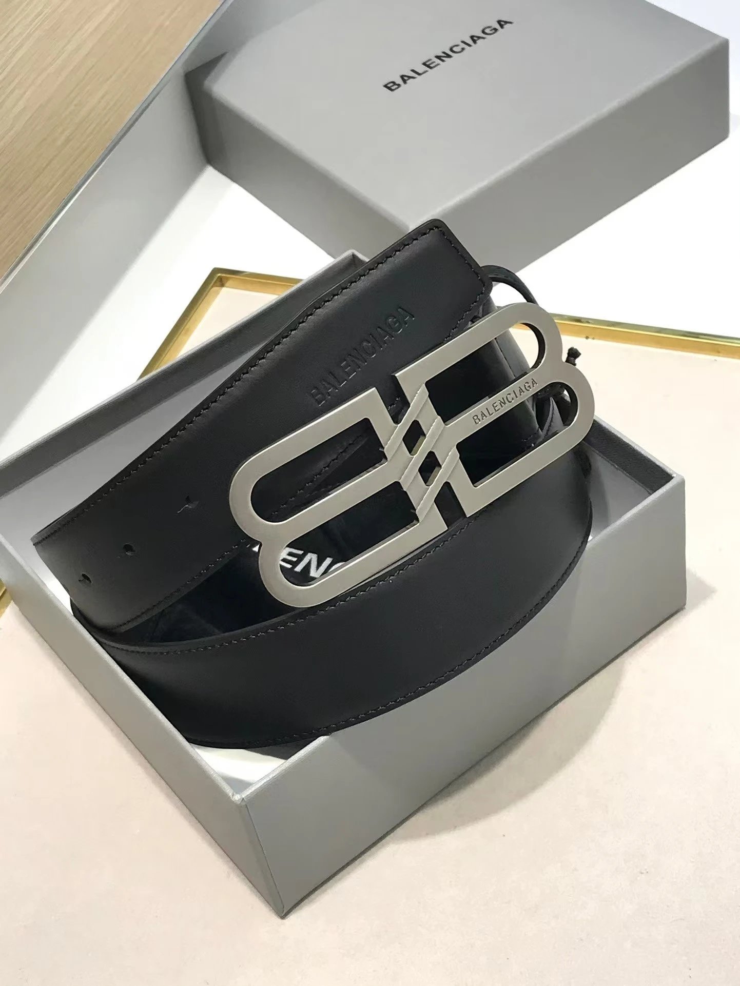 Balenciaga Black Lea