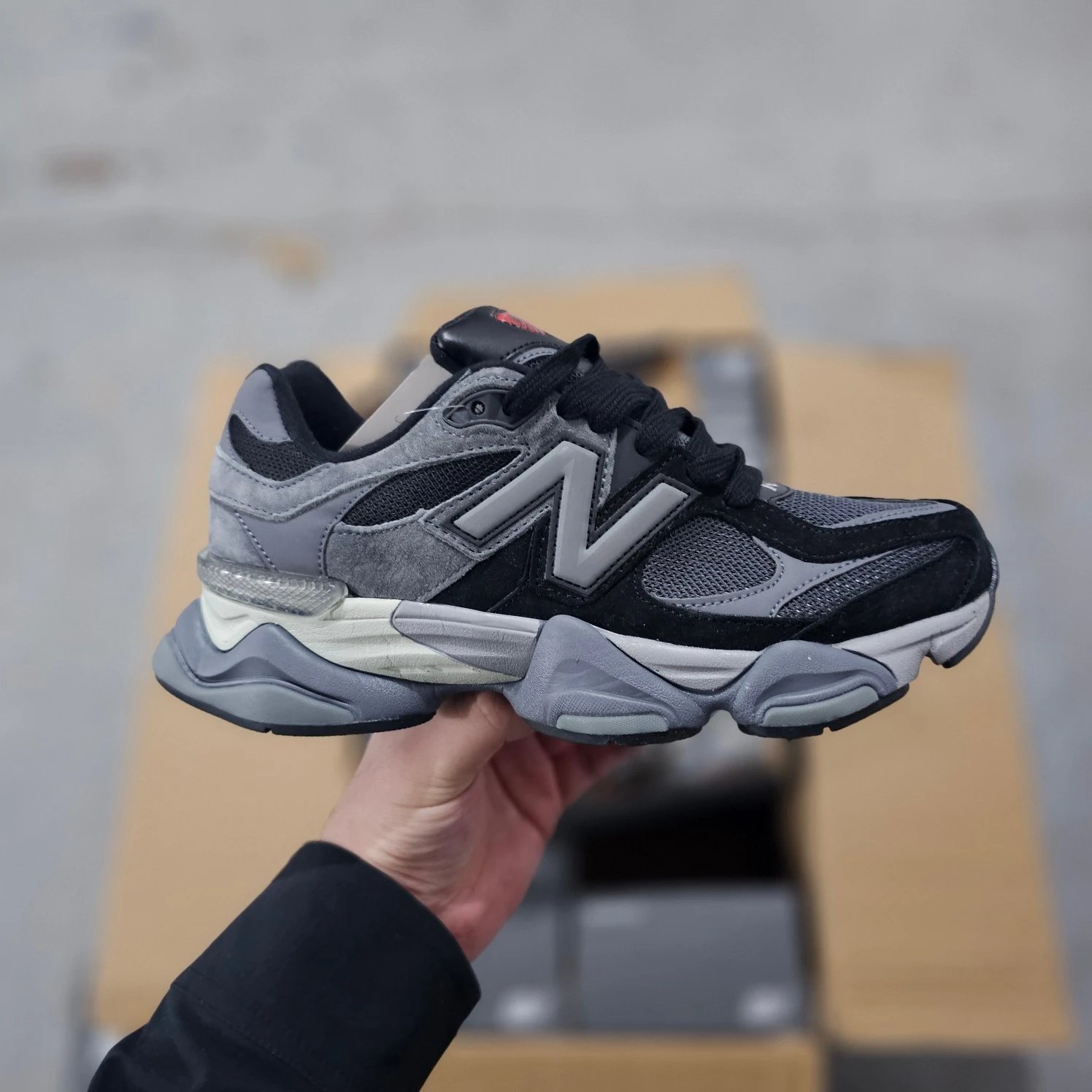 New Balance Black and Grey Sneakers