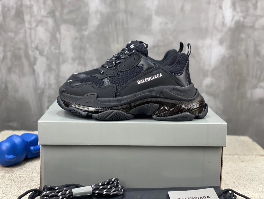 Balenciaga Black Triple S Sneakers