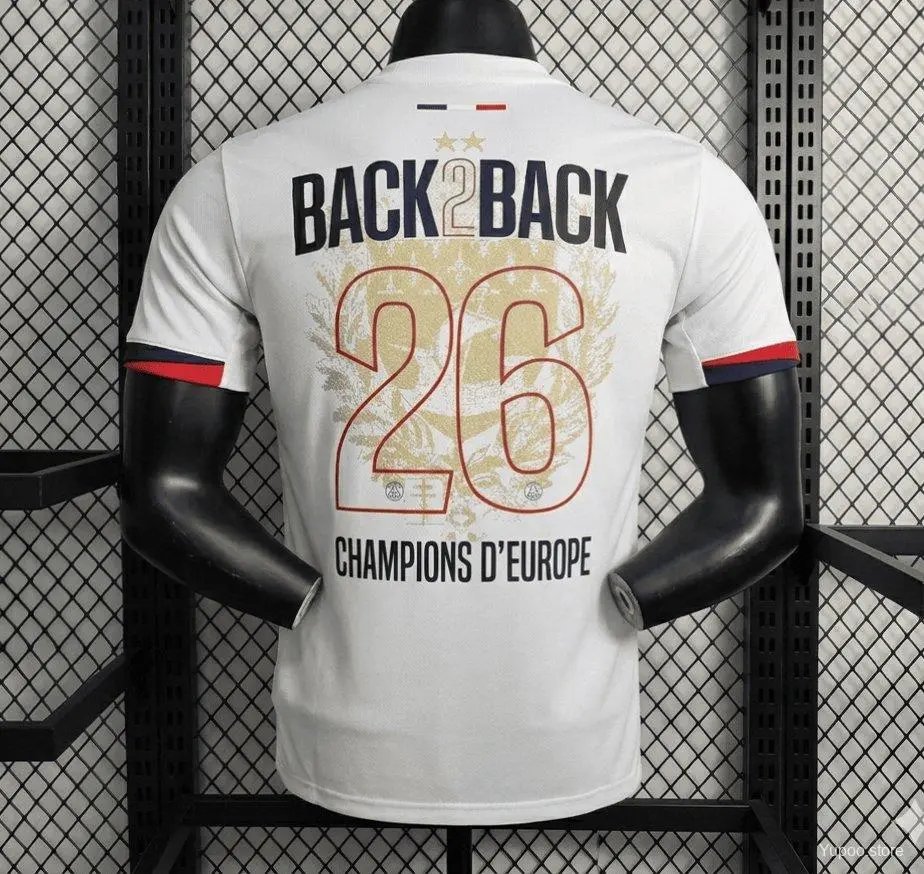 Paris Saint-Germain White Short Sleeve Jersey