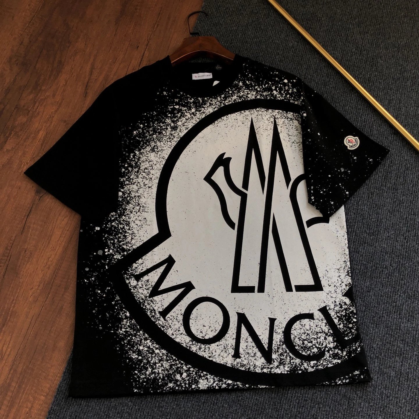 Moncler Black Short Sleeve T-Shirt