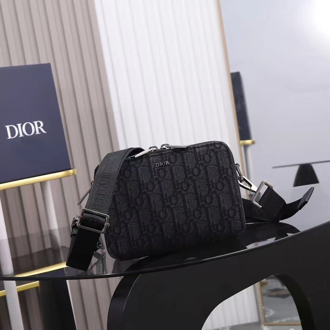 Dior Black Monogram Crossbody Bag