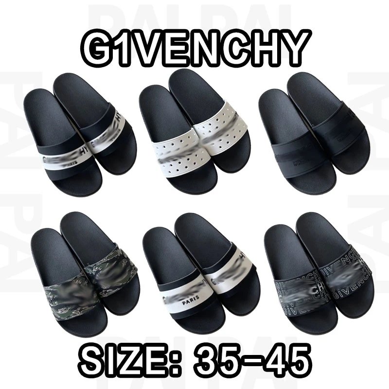 Givenchy Black Slide Sandals