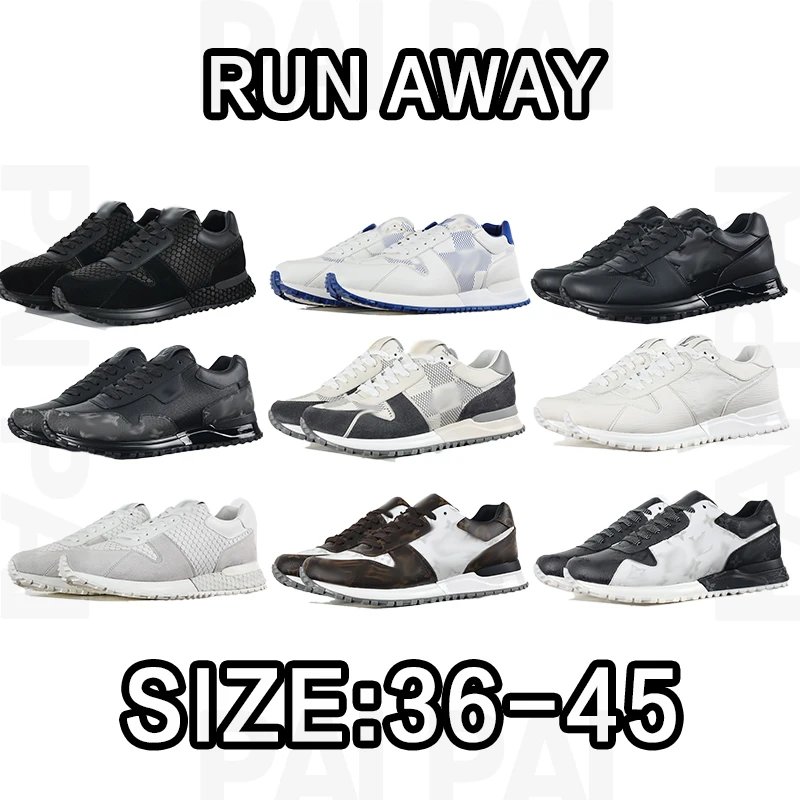 Run Away Black White Sneakers