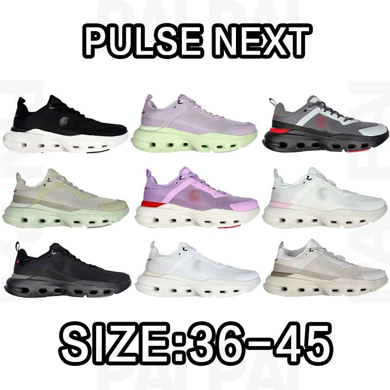 Pulse Next Mesh Sneakers in Black, White, and Pastel Colors