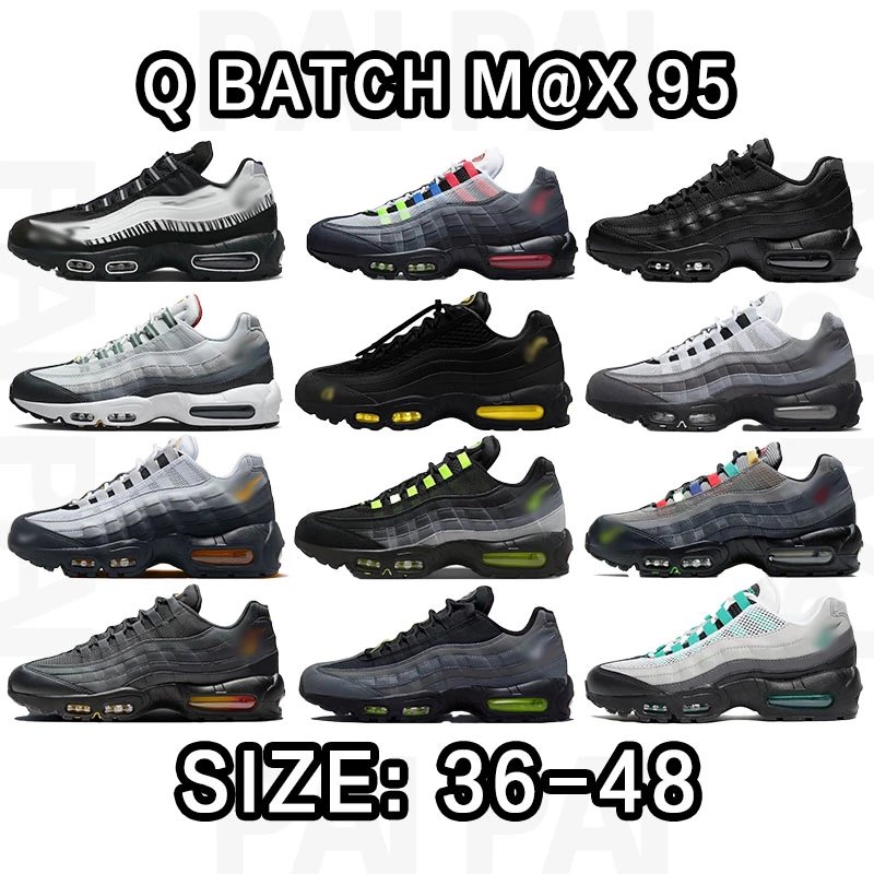 Q Batch Max 95 Sneakers in Various Colors and Styles