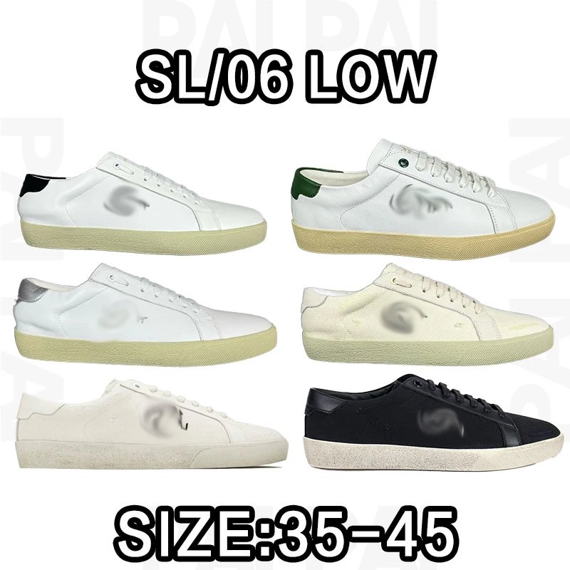 Saint Laurent SL/06 Low Sneakers in White and Black